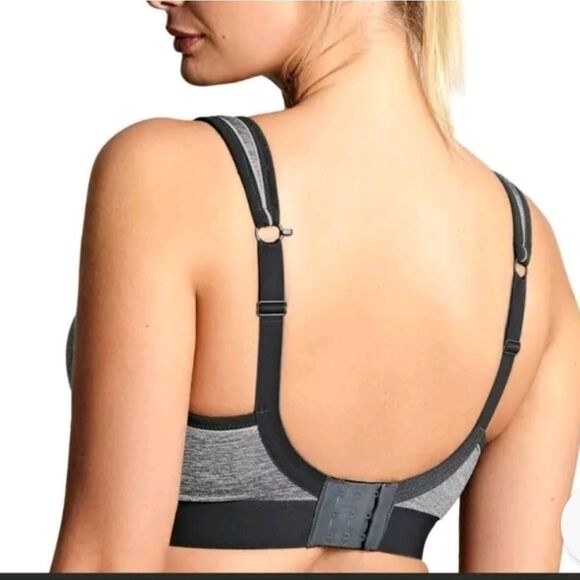 Panache Women's Non-Wired Sports Bra Charcoal Marl 36DD NWT 7341B - Picture 2 of 7
